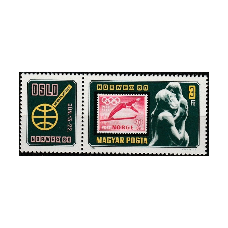 Hungary stamps (1980) for sale. Philatelic exhibition Norwex