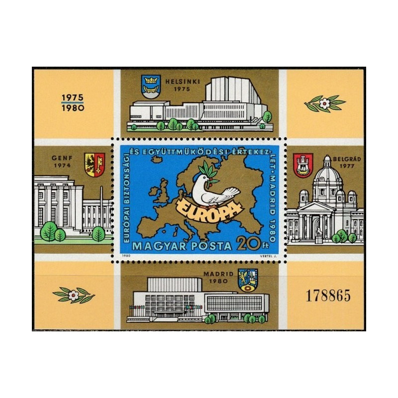Hungary 1980. Organization for Security and Co-operation in Europe
