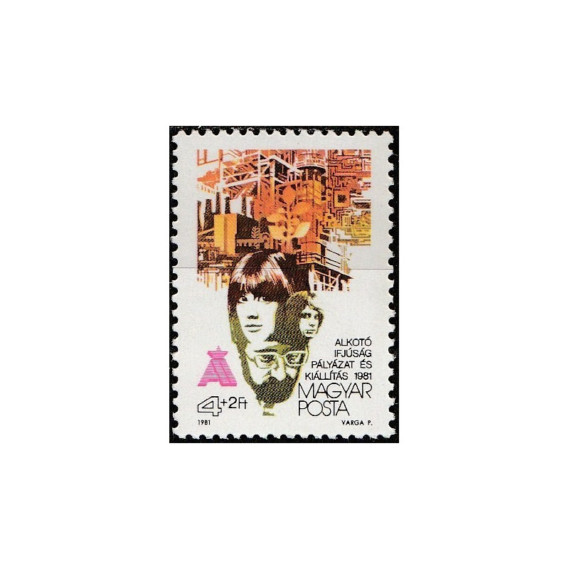Vengrijos pašto ženklai (1981). Komunistinė jaunimo sąjunga
