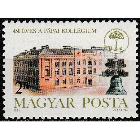 Hungary stamps (1981) for sale. Papa colegium