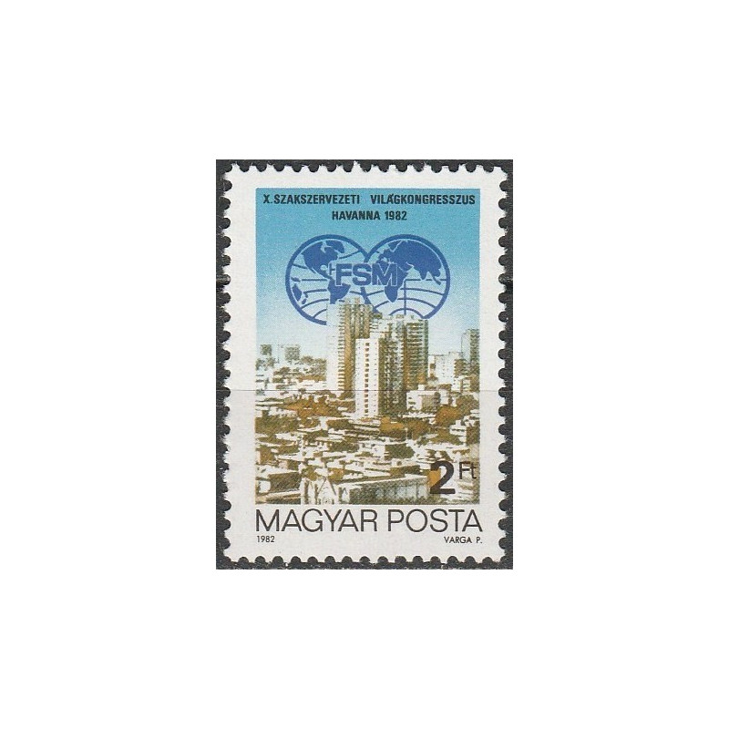 Hungary stamps (1982) for sale. Congress in Havana