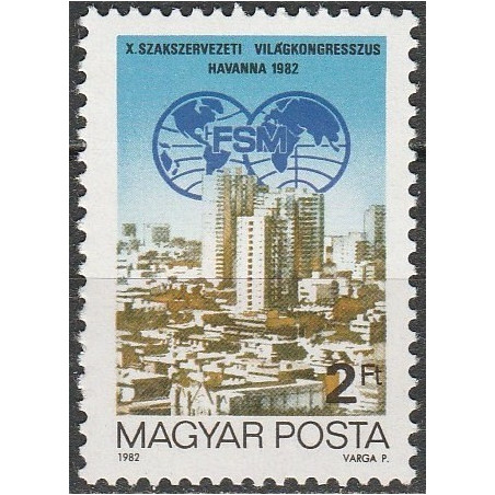 Hungary stamps (1982) for sale. Congress in Havana