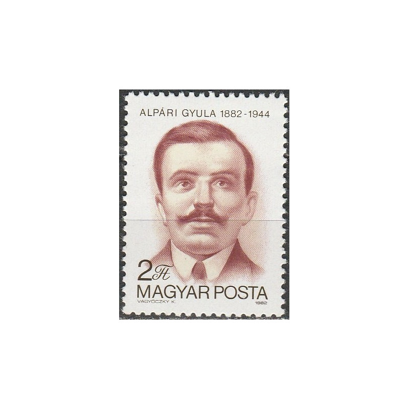 Vengrijos pašto ženklai (1982). Žurnalistas