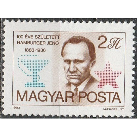 Vengrijos pašto ženklai (1983). Žymus medikas