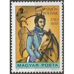 Vengrijos pašto ženklai (1983). Pietų Amerikos kovotojas S.Bolivaras