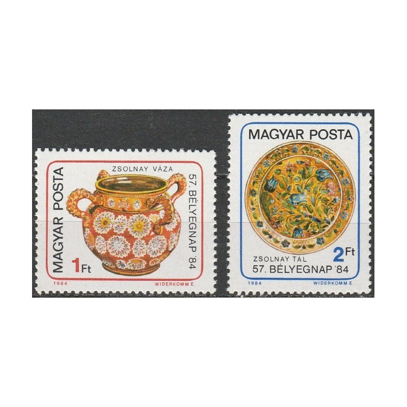 Hungary stamps (1984) for sale. Porcelain