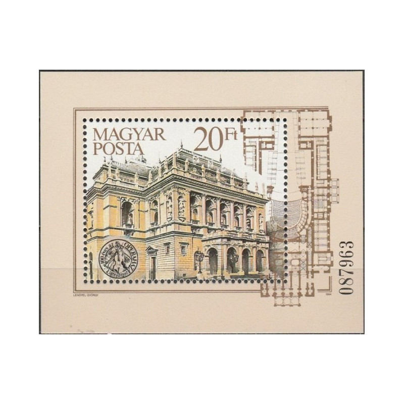 Hungary stamps (1984) for sale. Opera house