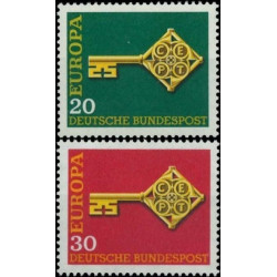 Vokietijos pašto ženklai (1968) - Fantastiškos Europa ženklų kainos‎