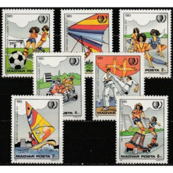 Vengrijos pašto ženklai (1985). Tarptautiniai jaunimo metai