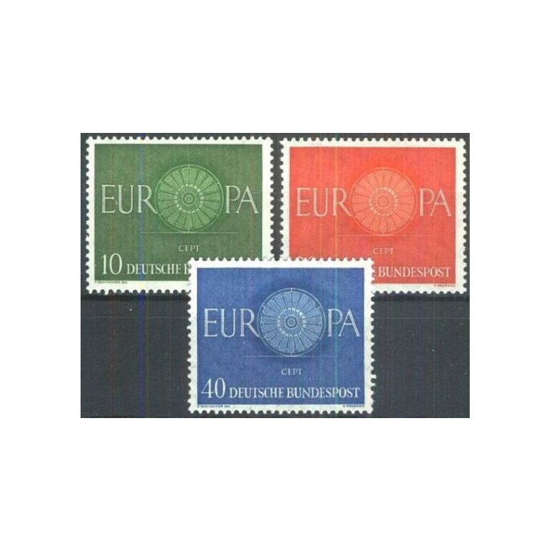 Vokietijos pašto ženklai (1960) - Fantastiškos Europa ženklų kainos