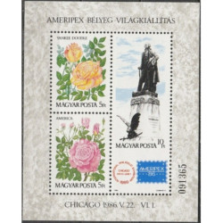 Vengrijos pašto ženklai (1986). Filatelijos paroda AMERIPEX