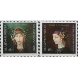 Vengrijos pašto ženklai (1986). Paveikslai