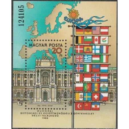 Hungary 1986. Organization for Security and Co-operation in Europe