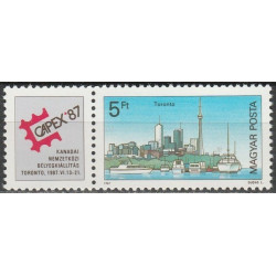 Vengrijos pašto ženklai (1987). Filatelijos paroda CAPEX