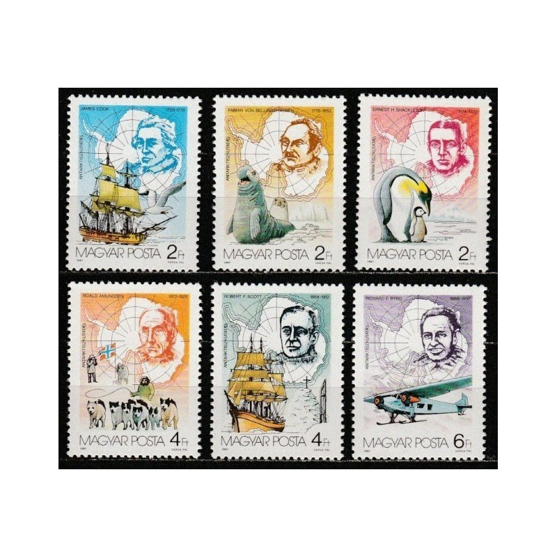 Vengrijos pašto ženklai (1987). Poliariniai tyrinėjimai