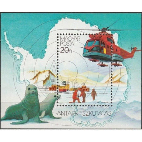 Vengrijos pašto ženklai (1987). Poliariniai tyrinėjimai
