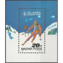 Vengrijos pašto ženklai (1987). Kalgario žiemos olimpinės žaidynės