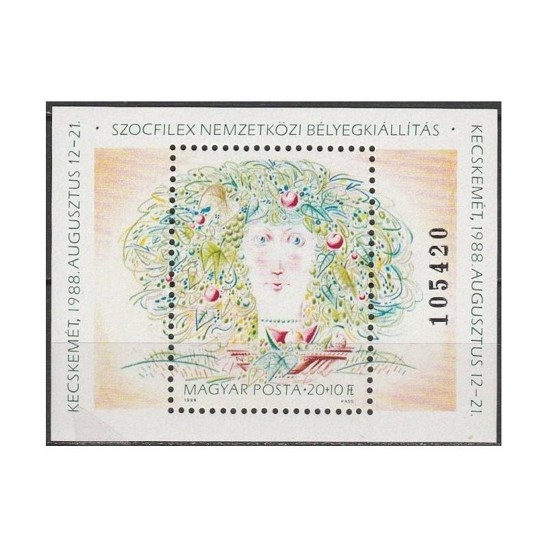 Vengrijos pašto ženklai (1988). Filatelijos paroda SOZPHILEX