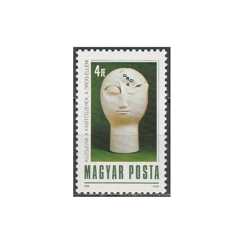 Vengrijos pašto ženklai (1988). Kampanija prieš narkotikus