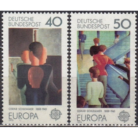 Vokietijos pašto ženklai (1975). Paveikslai