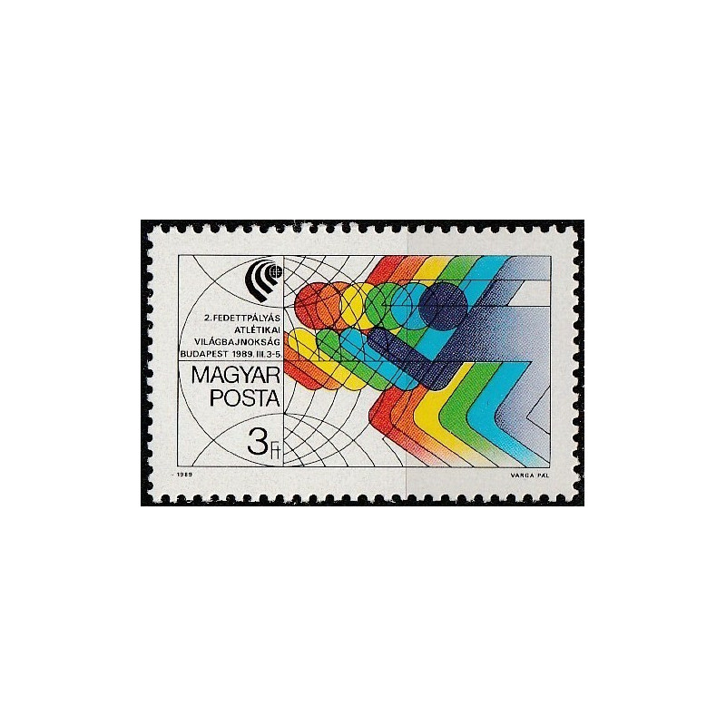 Vengrijos pašto ženklai (1989). Pasaulio atletikos čempionatas