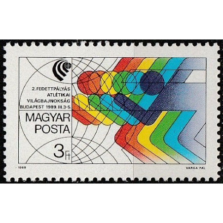 Vengrijos pašto ženklai (1989). Pasaulio atletikos čempionatas