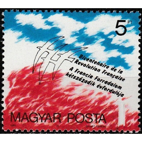 Vengrijos pašto ženklai (1989). Prancūzijos revoliucija