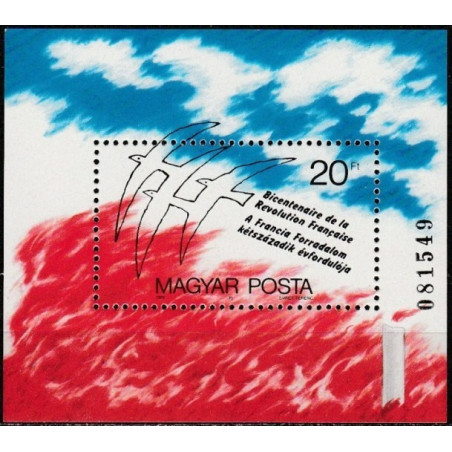Vengrijos pašto ženklai (1989). Prancūzijos revoliucija