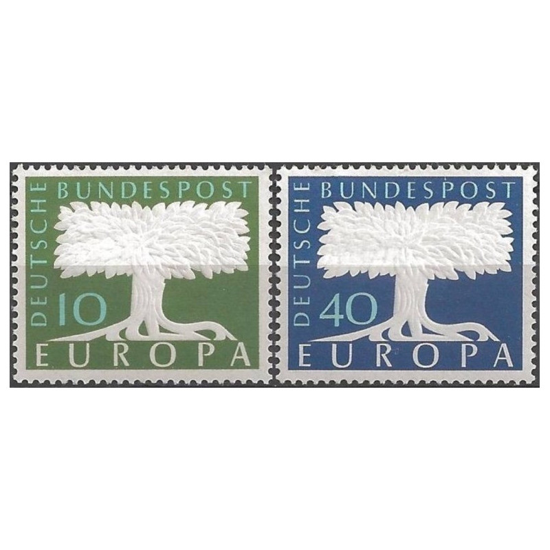 Vokietijos pašto ženklai (1957) - Fantastiškos Europa ženklų kainos