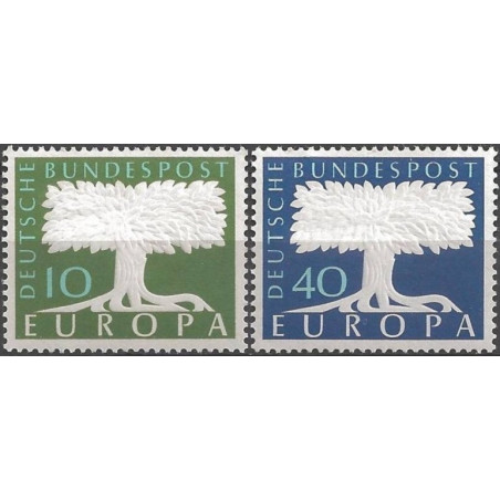 Vokietijos pašto ženklai (1957) - Fantastiškos Europa ženklų kainos