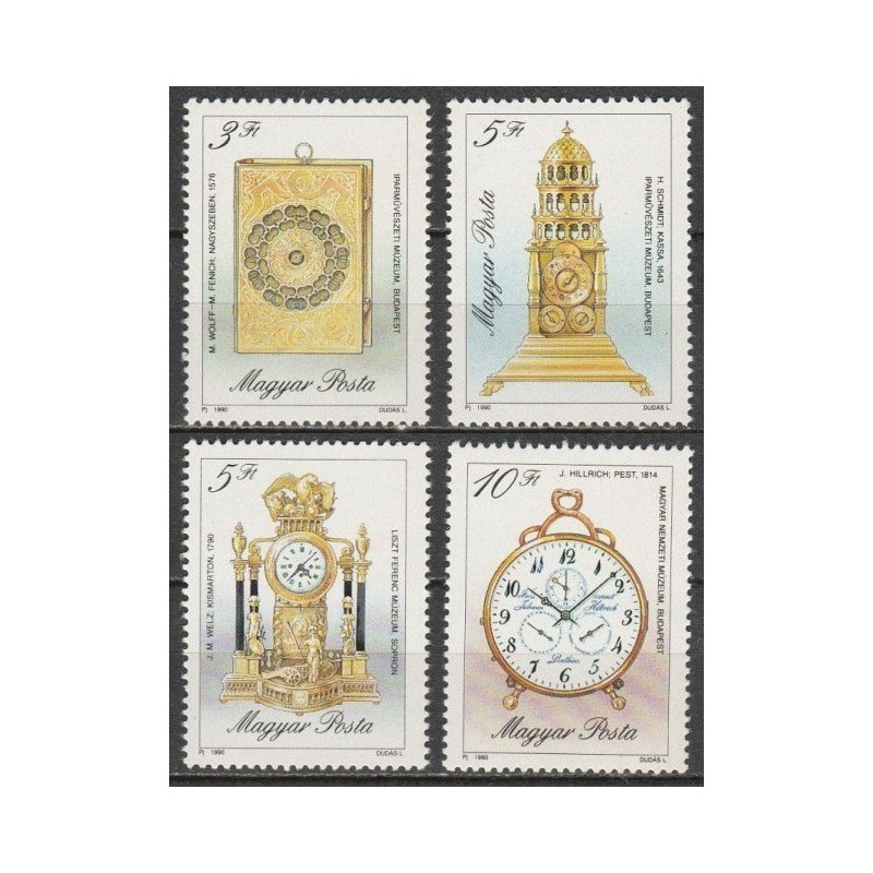 Hungary stamps (1990) for sale. Clocks
