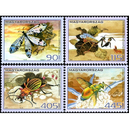 Vengrijos pašto ženklai (2014). Vabzdžiai