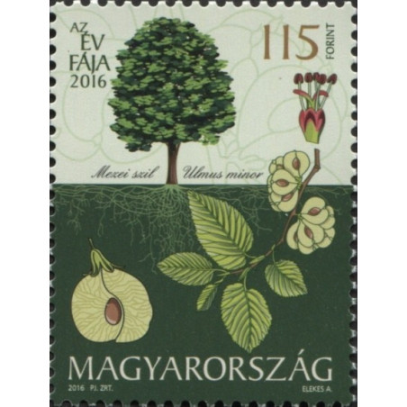 Vengrijos pašto ženklai (2016). Metų medis (paprastasis skirpstas)