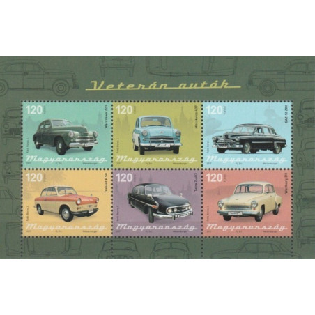 Hungary stamps (2017) for sale. Vintage cars