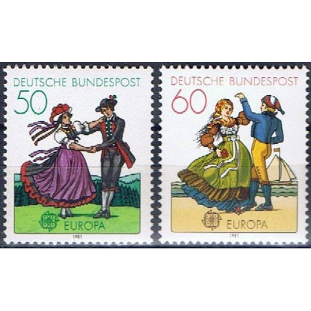 Vokietijos pašto ženklai (1981). Liaudies kultūra