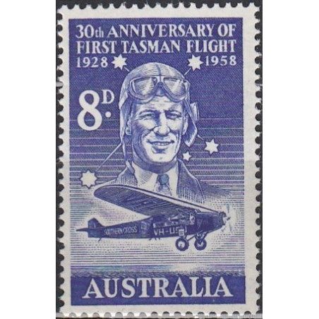 Australia 1958. History of aviation (1st Tasman flight anniversary)
