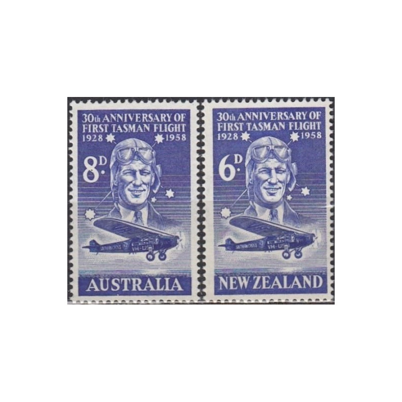 Australia 1958. History of aviation (joint issue with New Zealand)