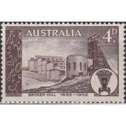 Australijos pašto ženklai (1958). Sidabro kasykla