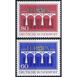 Vokietijos pašto ženklai (1984). CEPT - 25-eri metai, Stilizuotas tiltas