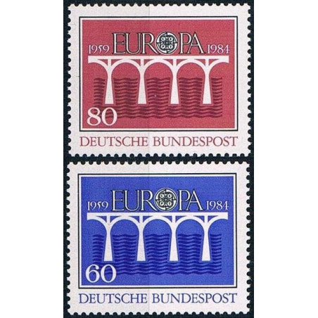 Vokietijos pašto ženklai (1984). CEPT - 25-eri metai, Stilizuotas tiltas