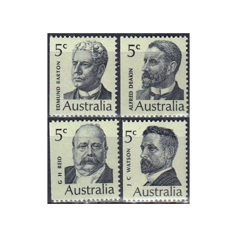 Australijos pašto ženklai (1968). Žymūs žmonės