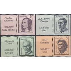 Australijos pašto ženklai (1968). Žymūs žmonės