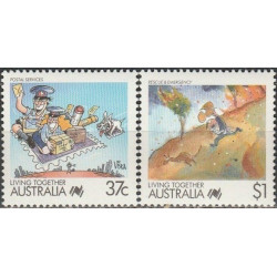 Australijos pašto ženklai (1988). Profesijos karikatūrose