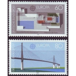 Vokietijos pašto ženklai (1987). Modernioji architektūra