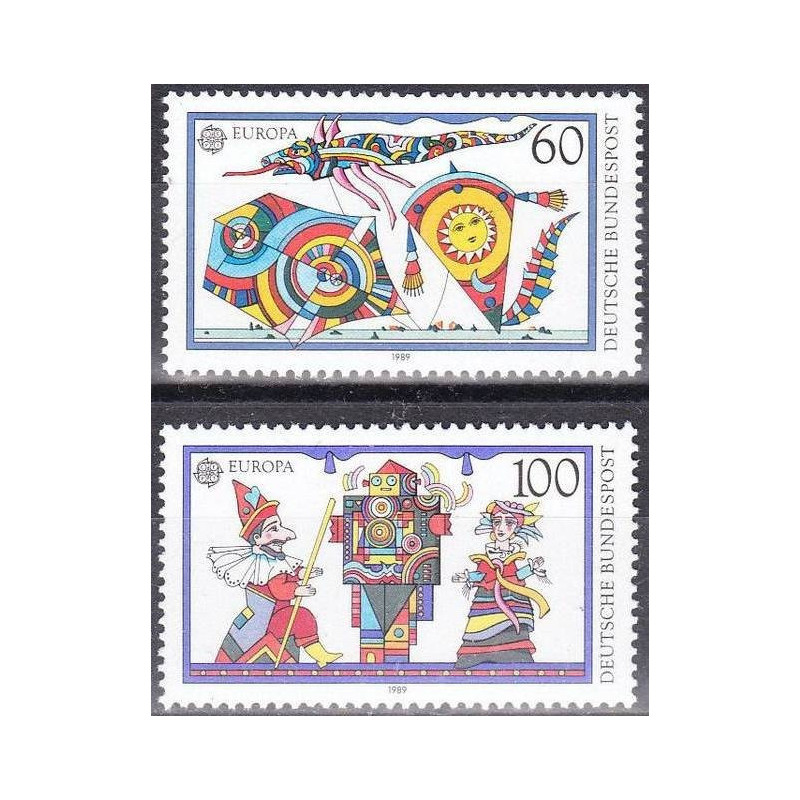 Vokietijos pašto ženklai (1989). Vaikų žaidimai