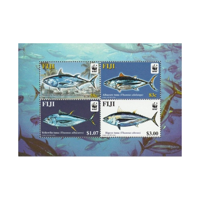 Fiji stamps (2004) for sale. Fishes (Tuna species)