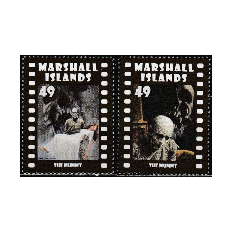 Marshall Islands stamps (2014) for sale. Movie monsters (The Mummy)