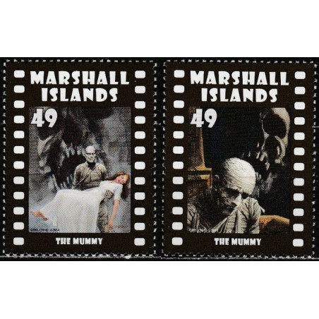 Marshall Islands stamps (2014) for sale. Movie monsters (The Mummy)