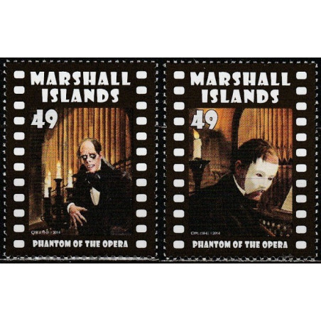 Marshall Islands 2014. Movie monsters (Phantom of the Opera)