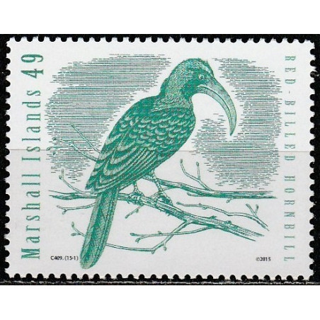 Maršalo salų pašto ženklai (2015). Paukščiai (ragasnapis)